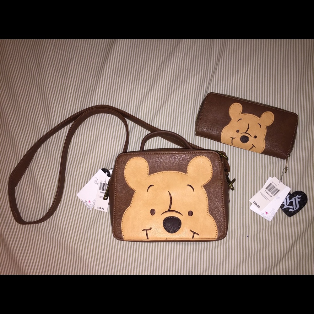 Crossbody bag and matching wallet